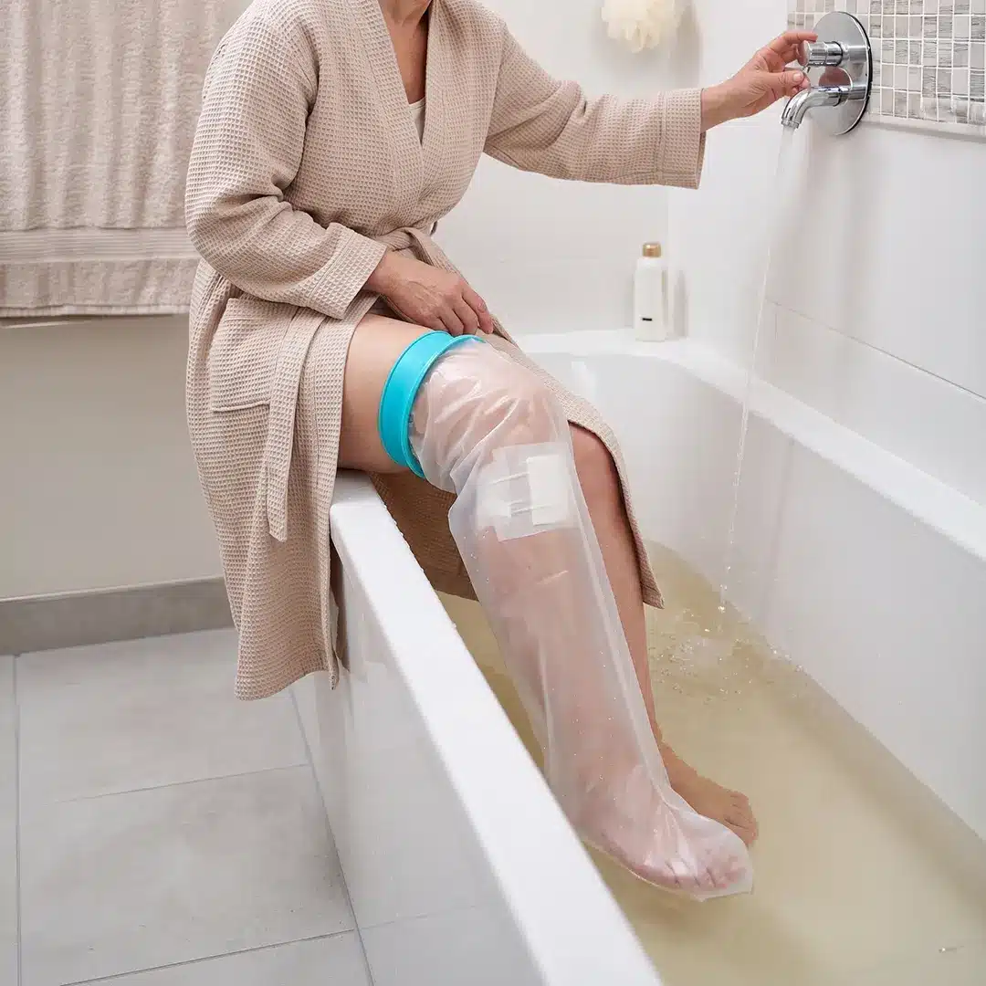 Protetor Impermeável para Perna Longo com Anel de Silicone 3